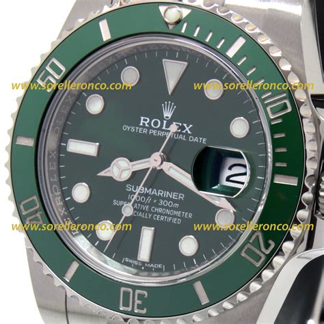 rolex submariner quadrante verde usato|rolex submariner.